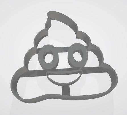 Emoji caca - Cookie cutter / cookie cutter
