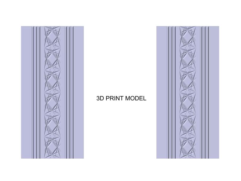 Decorative panel AND DOOR