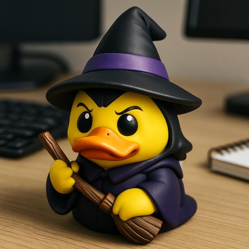 Rubber Duck - Witch - Halloween- 3D print