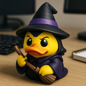 Rubber Duck - Witch - Halloween- 3D print