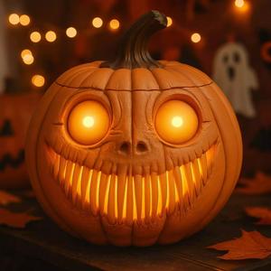 Halloween Pumpkin Basket STL File 3D Printable No Supports