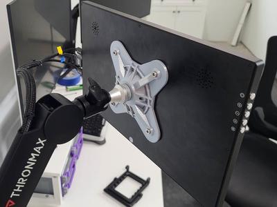 VESA 75mm to 3/8-16 Microphone Boom Arm Adapter