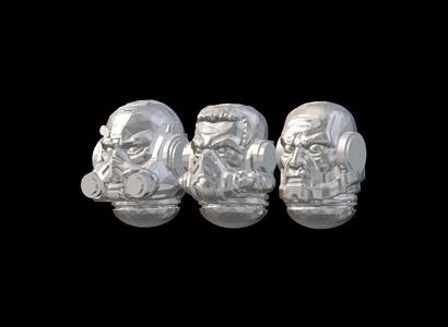 3 heads