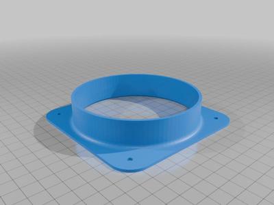 Qidi X-MAX 3 exhaust 100mm adapter