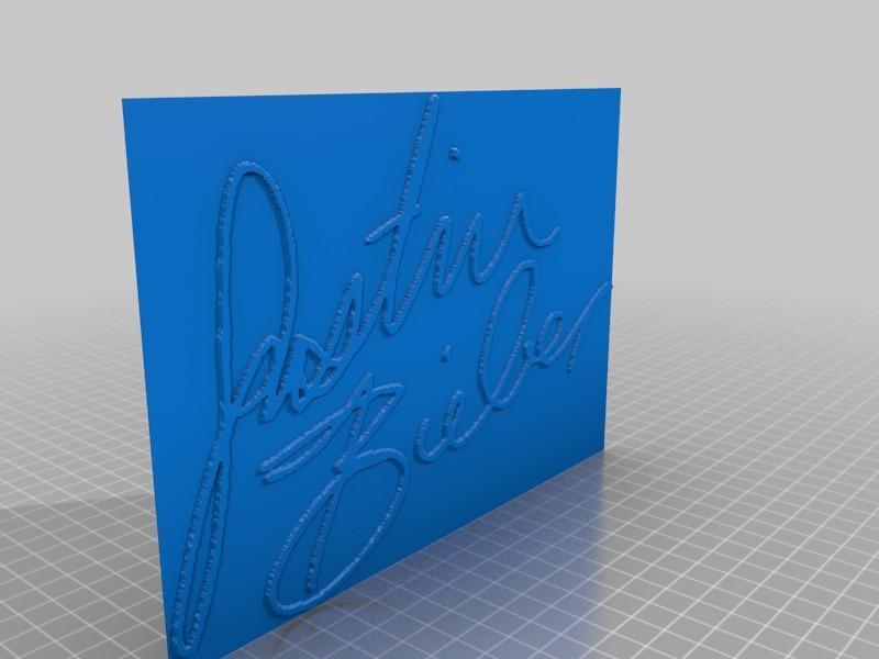 Justin Bieber Signature Sculpture for Fans