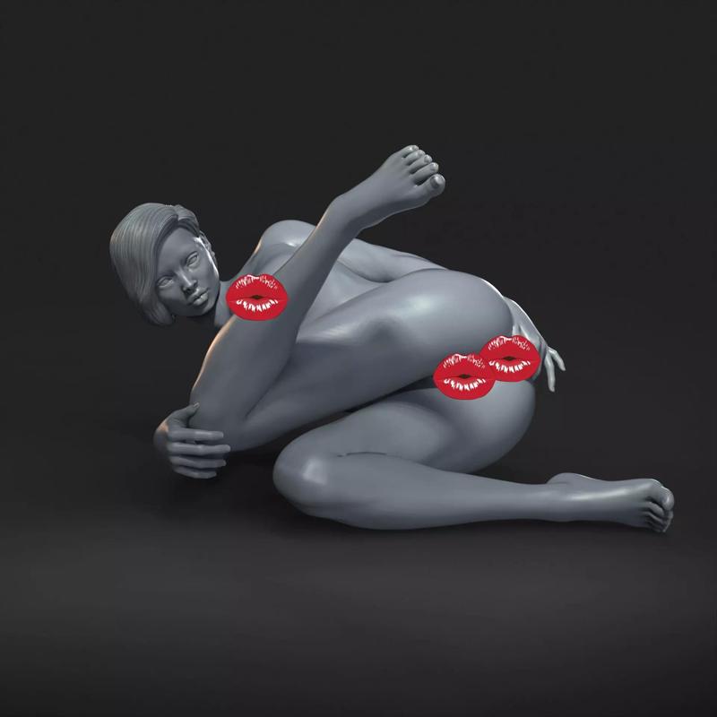 sexy pose - NSFW - EROTIC MINIATURE 75 MM SCALE