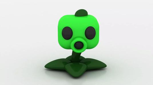 peashooter toy 3D printable model