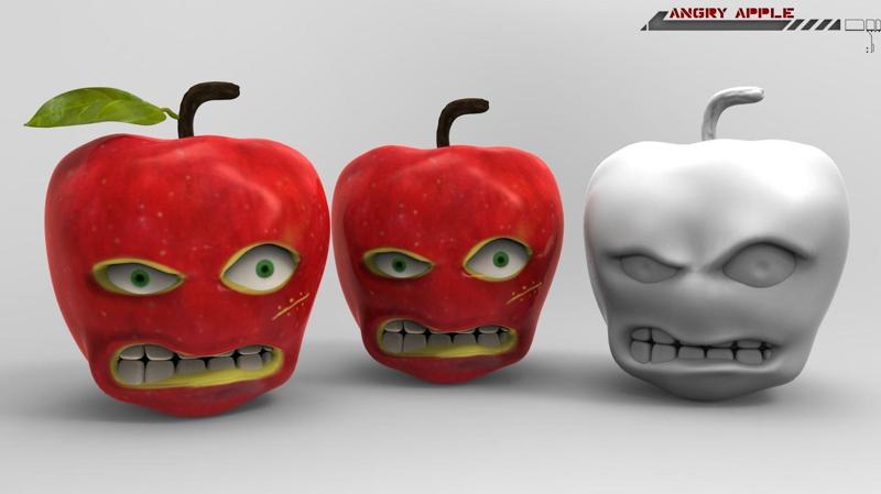Angry Apple Printable