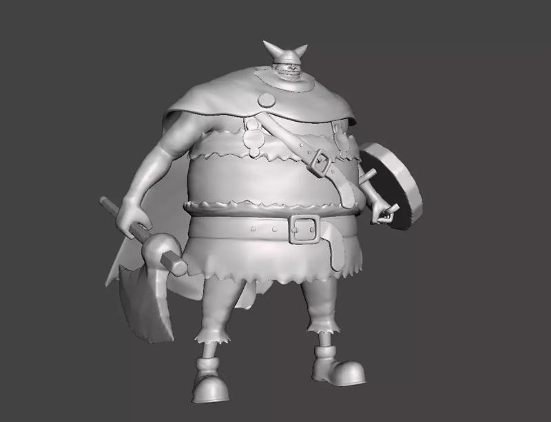 Brogy the Red Ogre 3D Model