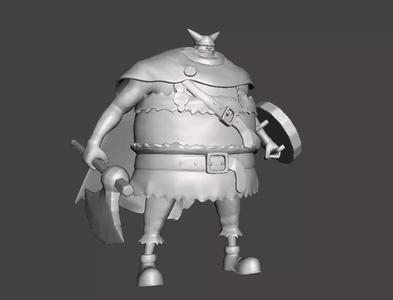 Brogy the Red Ogre 3D Model