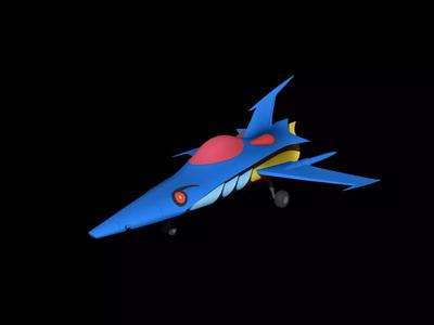 Chibi Fighter Aircraft from Casshan