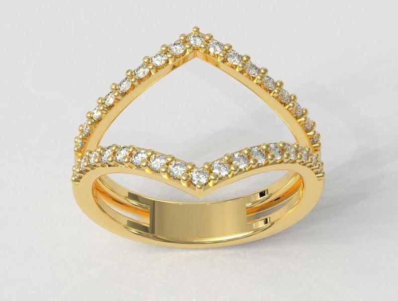 Double Diamond Ring