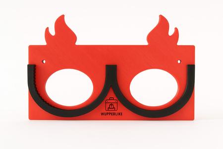 Gas cap holder for 2 caps