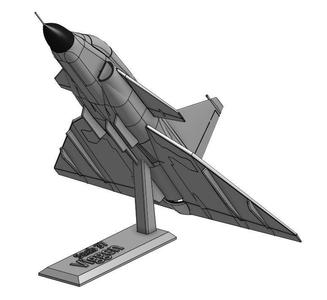 Saab 37 Viggen desktop model 1/72