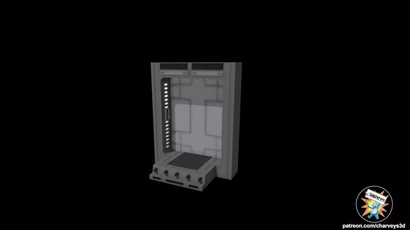 Star Wars Death Star Chasm Door Diorama for action figures