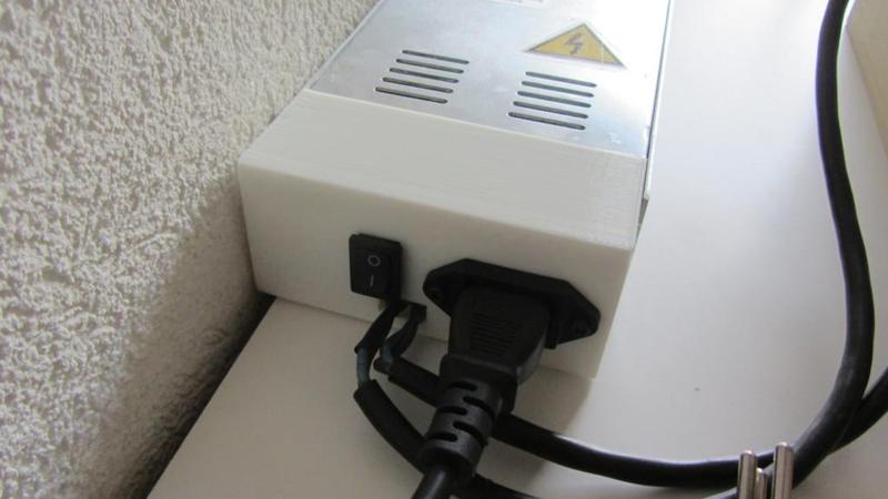 Power supply (220v to 12v) enclosure
