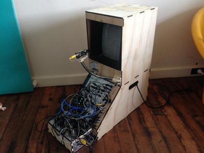 Eurorack Lasercut Case 42HP Vectrex Video Synth Case