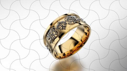 Fine Jewelry, Texture Ring