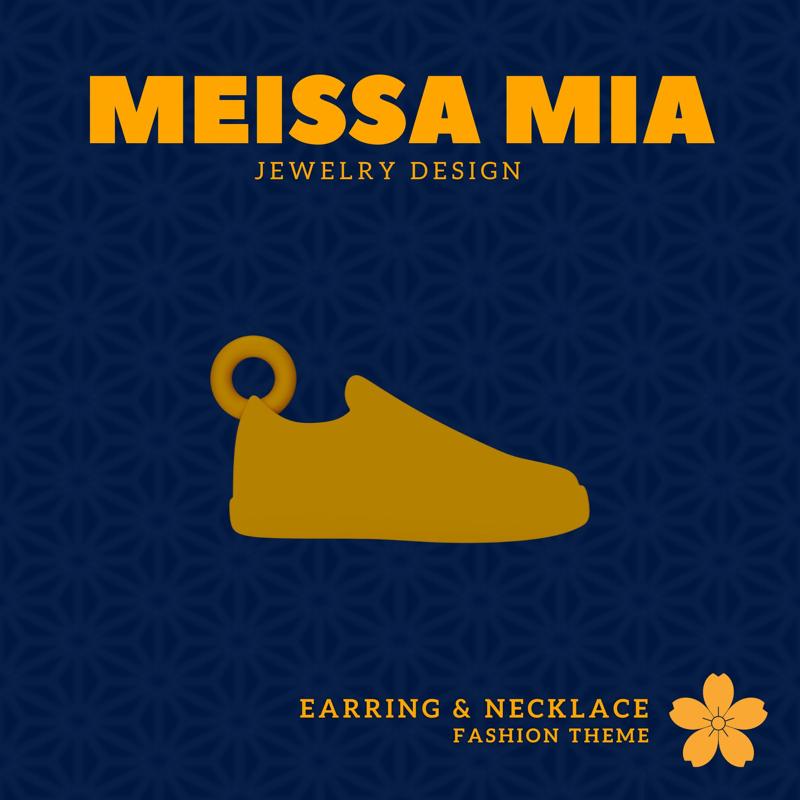 Strut in Style – 3D Print File for Shoes Earrings & Necklace - Shoes Earring - sneaker Necklace - Girl's Footware Fashion