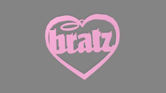 bratz earring heart 3D print model