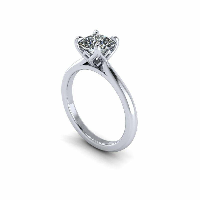 Solitaire Princess Diamond Ring R13