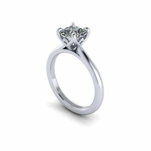 Solitaire Princess Diamond Ring R13