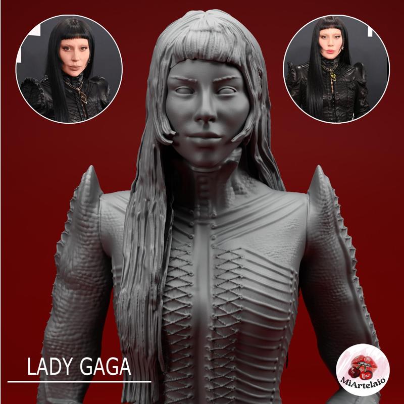 Lady Gaga 3D Figure - Full Body STL Model