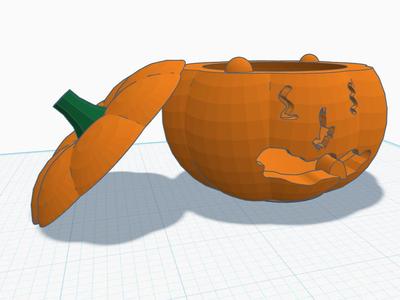 Silly Billy Jack-o-lantern with removeable top