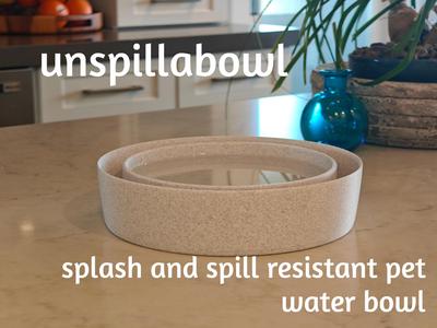 Unspillabowl - Splash/Spill resistant water bowl