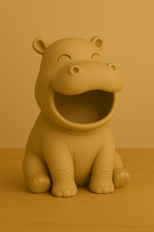 Cute Hippo – One-Piece 3D Print