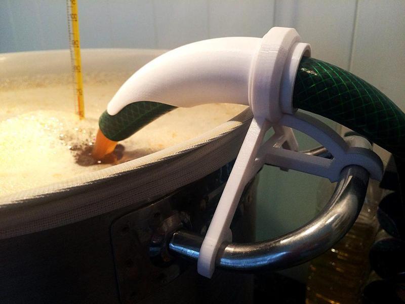 Hose Holder for Beer Brewing Kettle