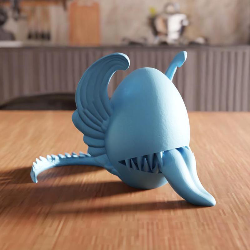 3D Angel Egg STL File - 126