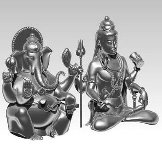 gautama buddha ganesha ganapati  elephant Ganesh and Shiva
