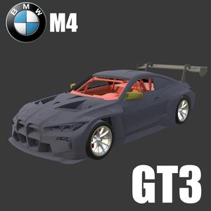 BMW M4 GT3 – Detailed 3D Model Car