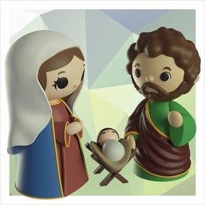 Simple nativity scene