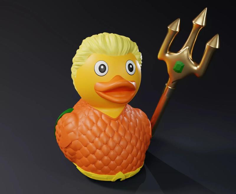Cute Aquaman Rubber Duck