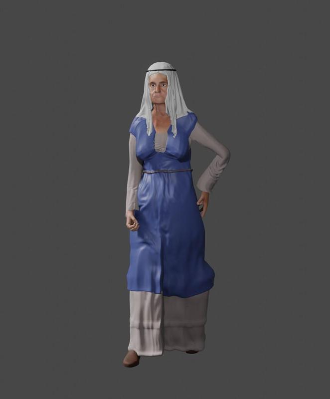 Very detailed Elderly Shepherdess