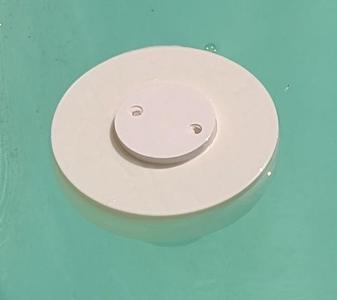 Floating 3-inch chlorine tab dispenser