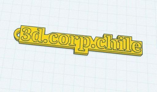 keychain 3d.corp.chile