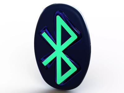 3D Art Bluetooth Logo