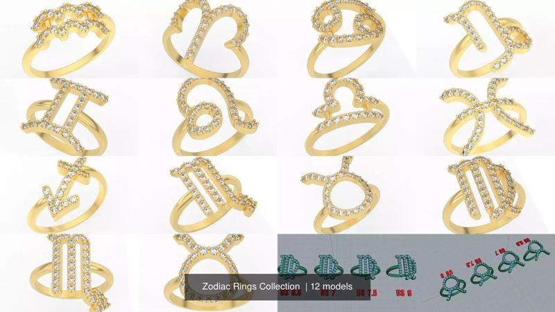 Zodiac Rings Collection