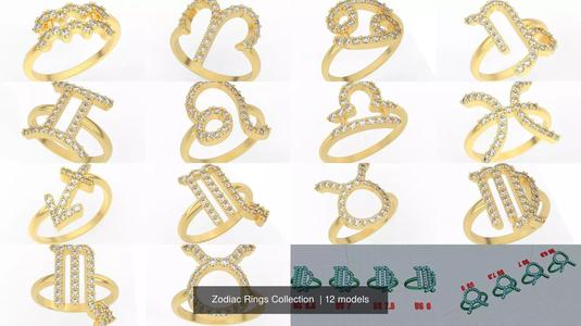 Zodiac Rings Collection