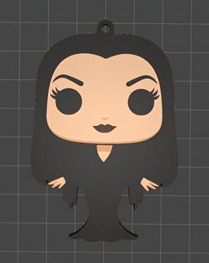 morticia keychain