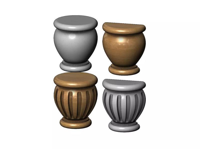 Traditional Fluted Foot