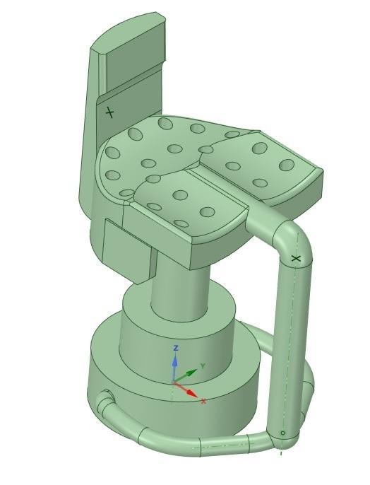MF HALL STOOL CHAIR SCALE 1/43