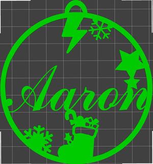 Aaron" Christmas bauble