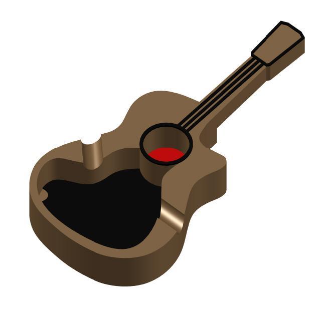 CREOLE GUITAR ASHTRAY