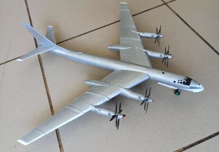 Tu-95 airplane with propellers