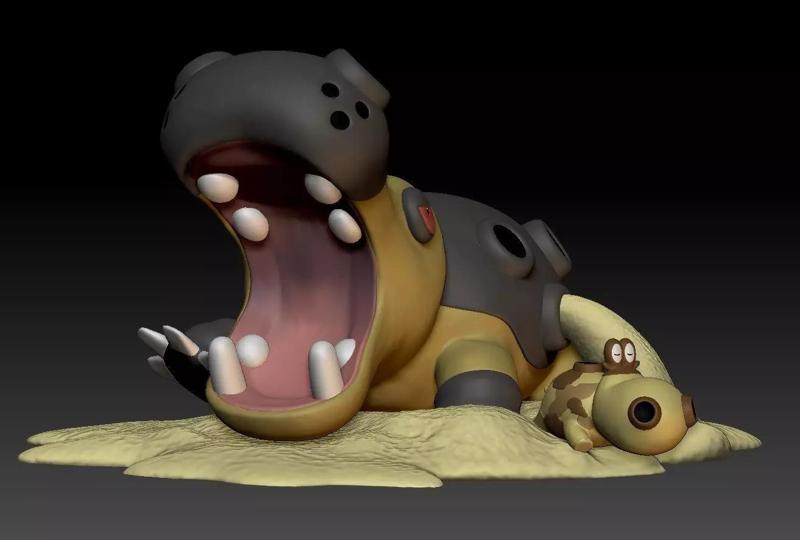 Pokemon Hippopotas Hippowdon