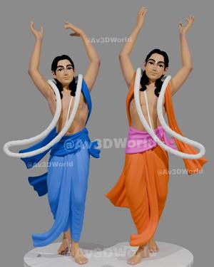 Chaitanya Mahaprabhu And Nityananda Mahaprabhu 3D Printable 3D print model